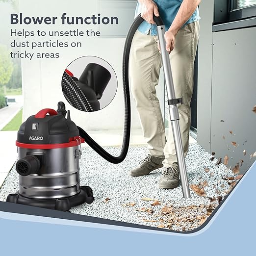 AGARO Ace Wet & Dry Vacuum Cleaner, 1600 Watts