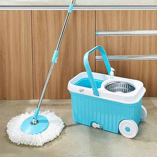 Amazon Brand - Presto! Elite Spin Mop with Steel Wringer