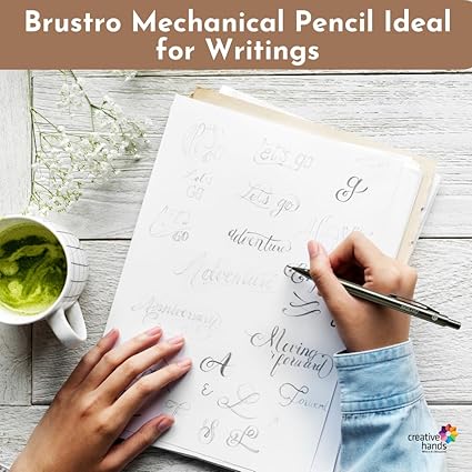 BRUSTRO Mechanical Pencil Set | HB-20 leads, 2B-20 leads