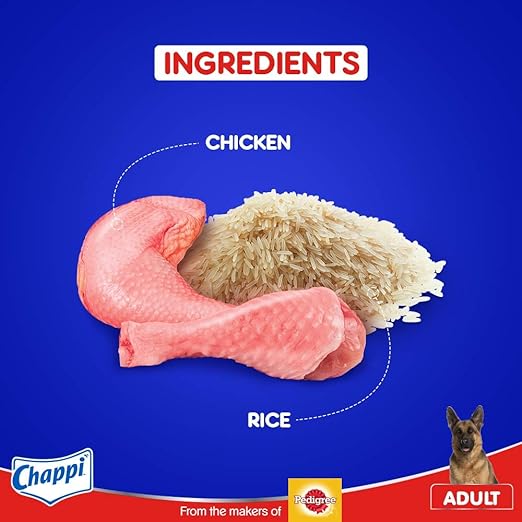 Chappi Adult (1+ Years) Dry Dog Food, Chicken & Rice, 20 kg