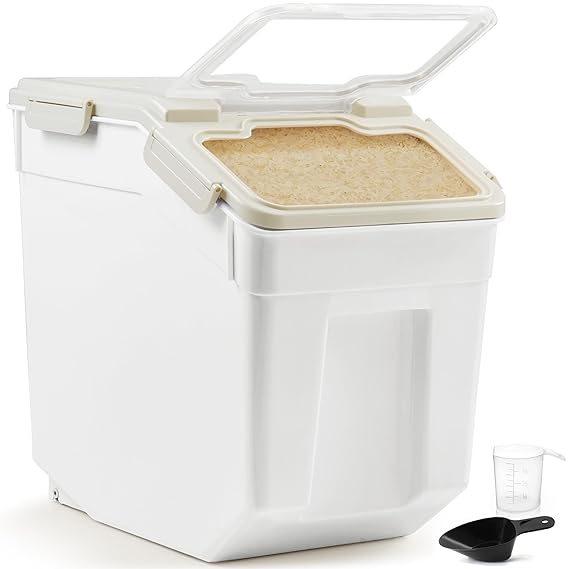 ABOUT SPACE Rice Container 25kg - Airtight Rice Storage Container