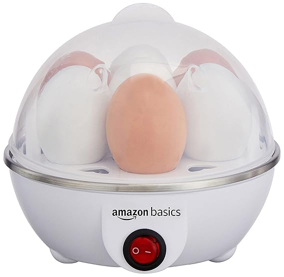 Amazon Basics Electric Egg Boiler | 3 Boiling Modes