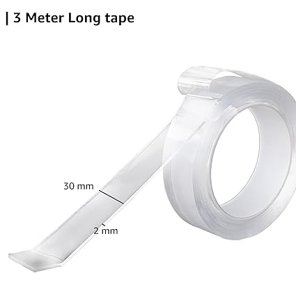 Amazon Brand - Solimo Nano Double Sided Tape