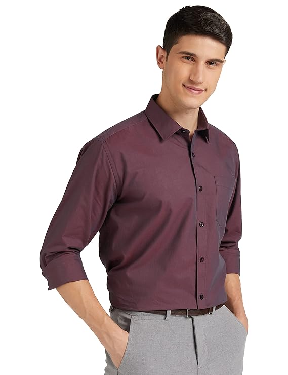 Amazon Brand - Symbol Men's Cotton Rich Formal Shirt