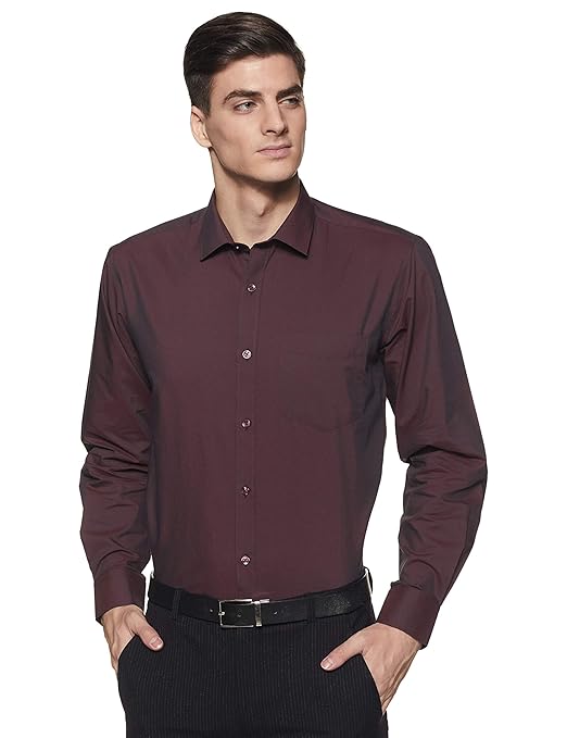 Amazon Brand - Symbol Men's Cotton Rich Formal Shirt