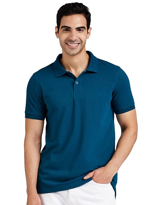 Amazon Brand - Symbol Men's Cotton Rich Polo T Shirt