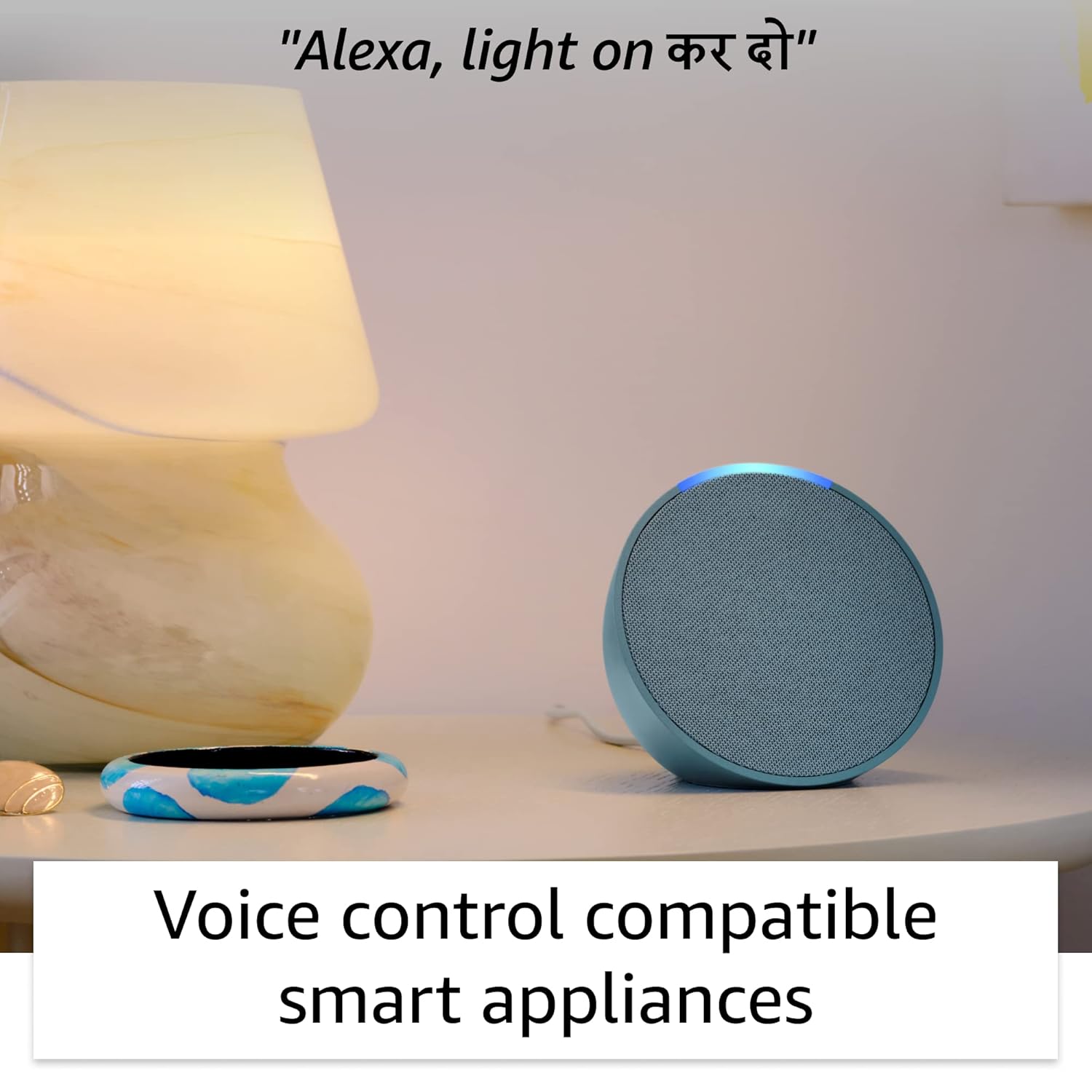 Amazon Echo Pop| Smart speaker with Alexa and Bluetooth