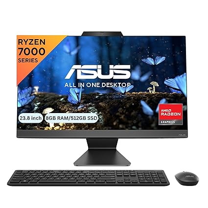 ASUS AiO M3402WFA Series, FHD, AMD Ryzen 3 7320U, All-in-One Desktop