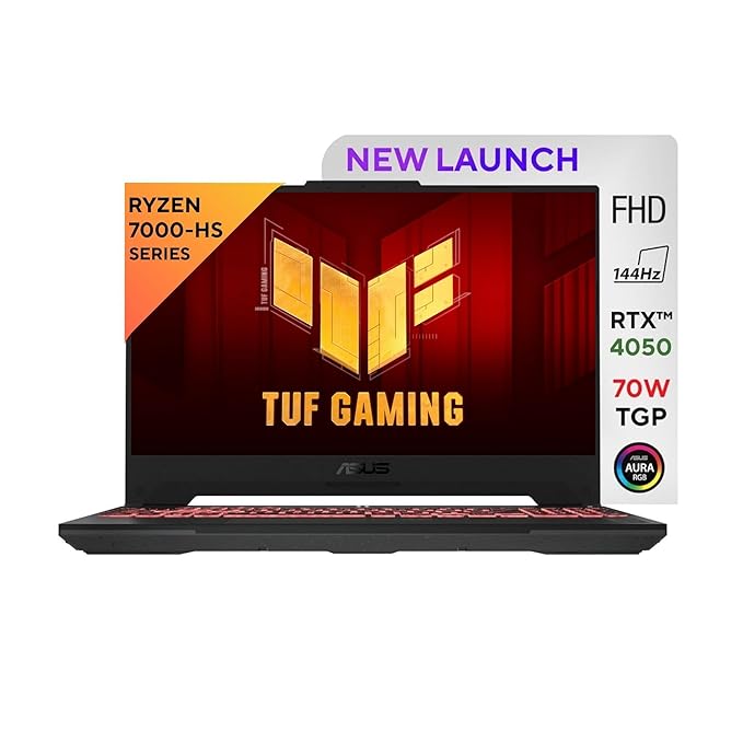 ASUS TUF Gaming A15, AMD Ryzen 7 7435HS, 15.6-inch FHD 144Hz, Gaming Laptop