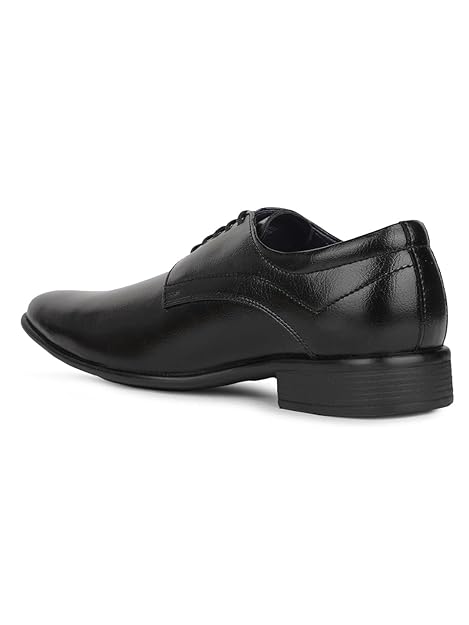 Bata 8216 Boss-Grip Black Derby Shoes for Men