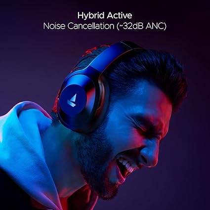 boAt Nirvana 751 ANC Hybrid Active Noise Cancelling Bluetooth Wireless Over Ear Headphones