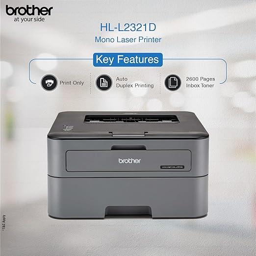 Brother HL-L2321D Automatic Duplex Laser Printer