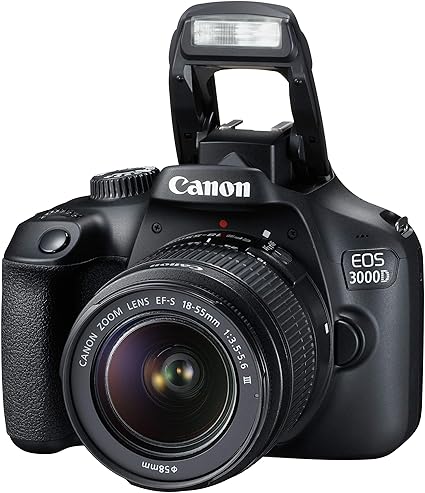 Canon EOS 3000D 18MP Digital SLR Camera (Black)