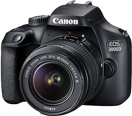 Canon EOS 3000D 18MP Digital SLR Camera (Black)