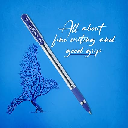 Cello Finegrip Ball Pen | Blue Ball Pens | Jar of 25 Units