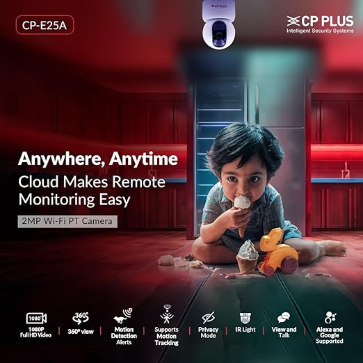 CP PLUS 2MP Full HD Smart Wi-Fi CCTV Home Security Camera