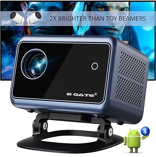 E Gate New i9 Pro Smart Projector, 6900 LED Lumens