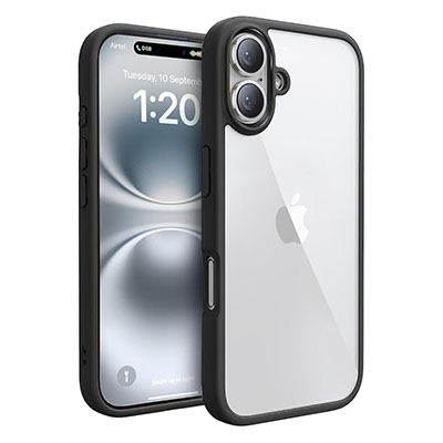 EGOTUDE for iPhone 16 Case | Polycarbonate Hard Back Transparent Cover