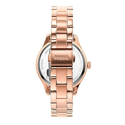 Fossil Rye Analog Rose Gold Dial and Band Women's Stainless Steel Watch