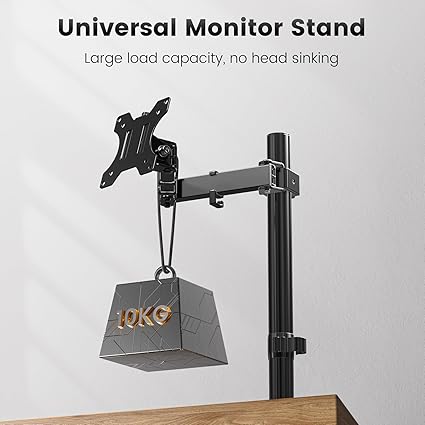 HEYMIX LIFE Single Monitor Arm,Single Monitor Stand With Extention Arm