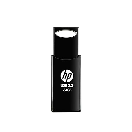 HP 712w 64GB USB 3.2 Flash Drive- Black