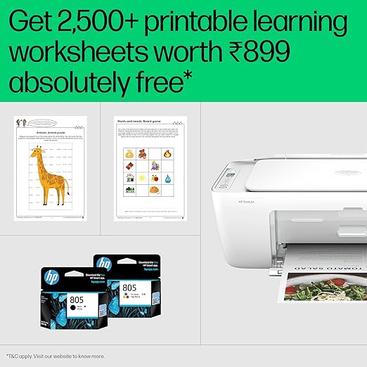 HP Deskjet 2820 Wired Colour Home Inkjet Printers