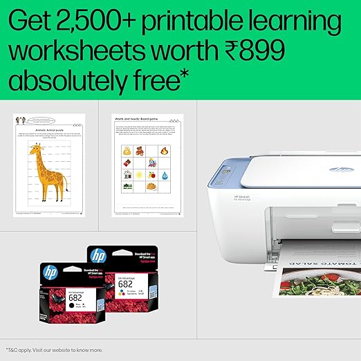 HP Ink Advantage 2878 Wired Colour Home Inkjet Printers