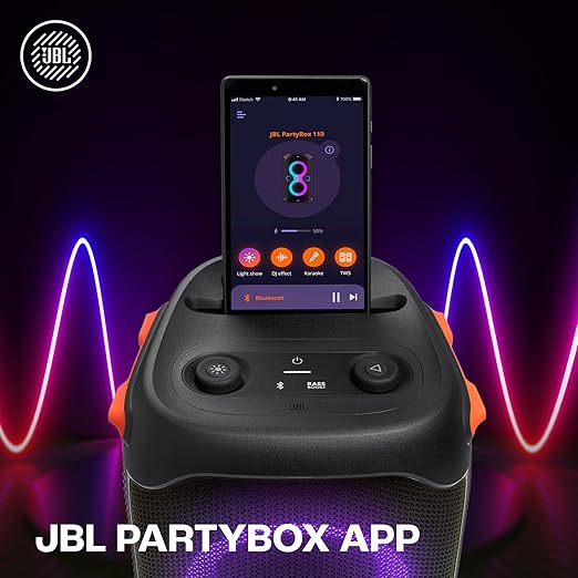 JBL Partybox 110, Wireless Bluetooth, 160W, Dynamic Light Show