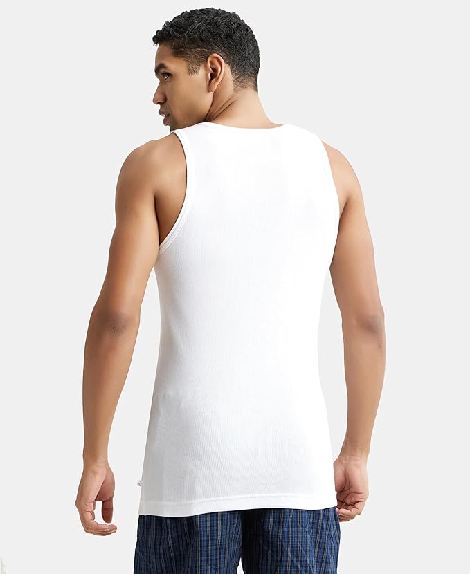 Jockey 8823 Men's Super Combed Cotton Rib Round Neck Sleeveless Vest