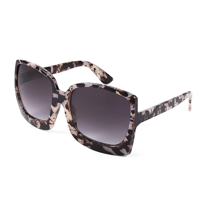 Karsaer Oversized Retro Square Round Women Sunglasses