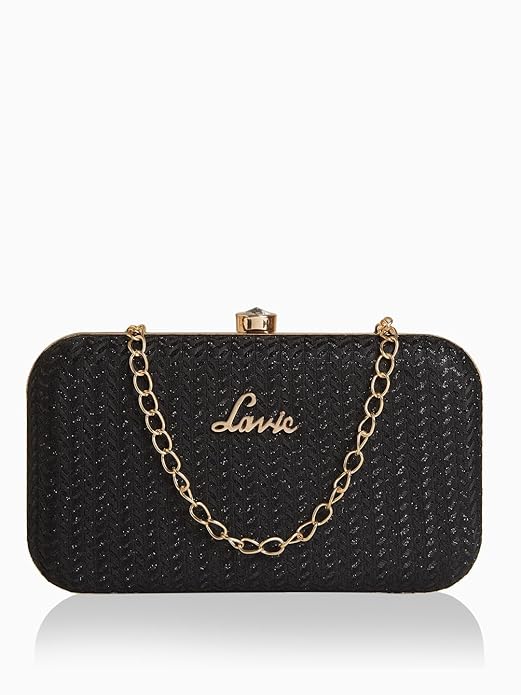 Lavie Women's Sparkle Framed Clucth | Ladies Purse Handbag