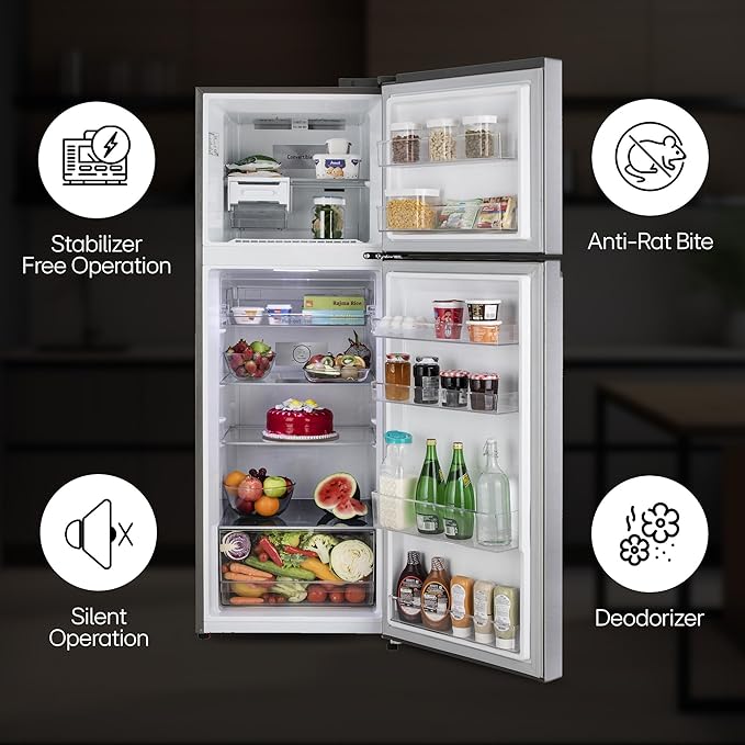 LG 343 L 3 Star Frost-Free Smart Inverter Double Door Refrigerator