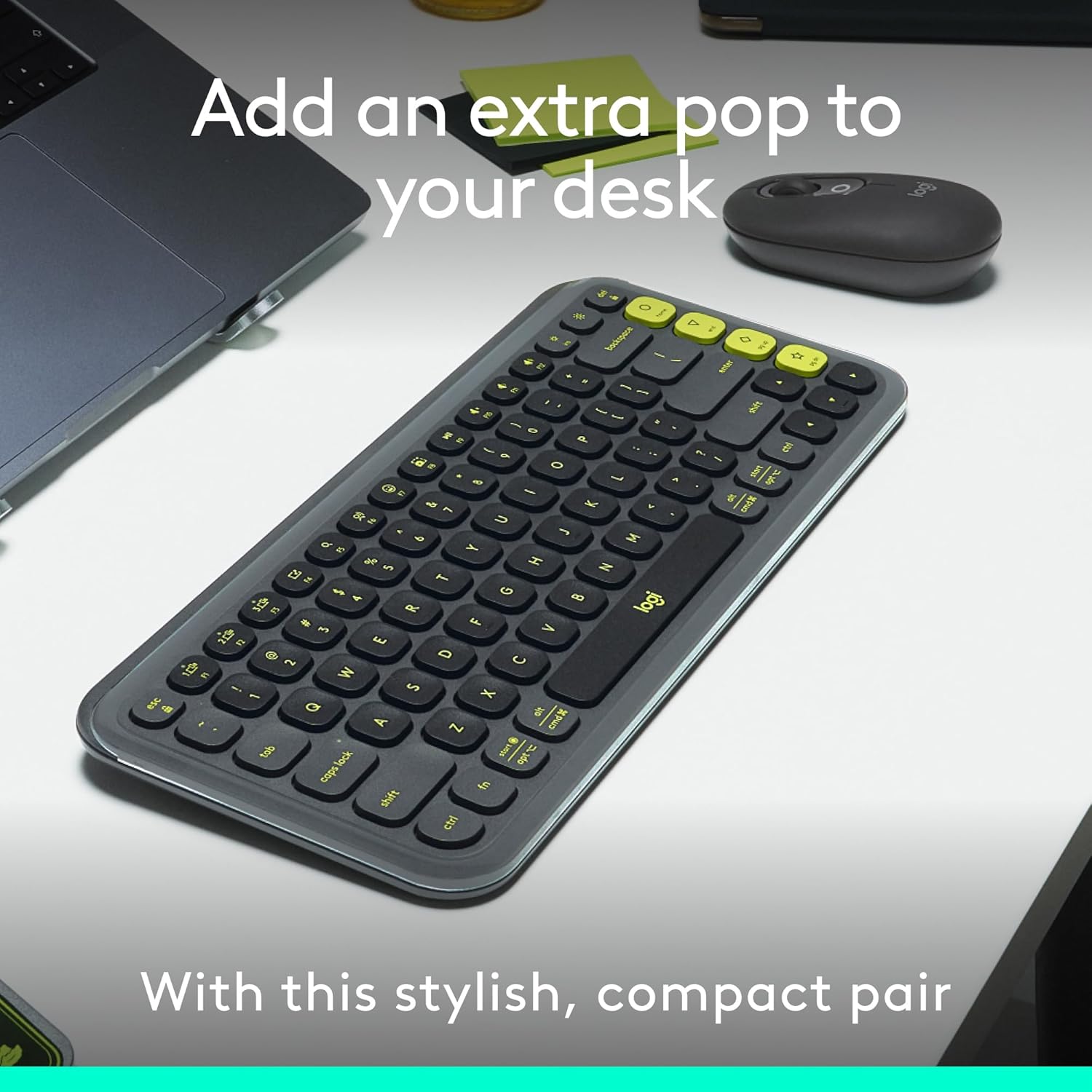 Logitech POP ICON Combo, Bluetooth Keyboard and Mouse Combo