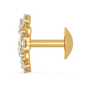 Malabar Gold & Diamonds Yellow Gold Nose Pin for Women 22 k