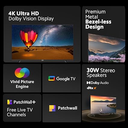 MI 108 cm (43 inches) X Series 4K Ultra HD Smart Google TV