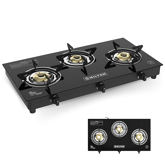 Milton Premium Pro 3 Burners Auto Ignition Gas Stove