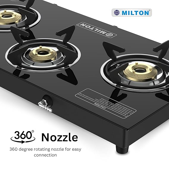 Milton Premium Pro 3 Burners Auto Ignition Gas Stove