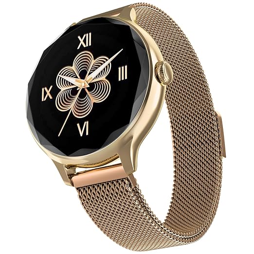 Noise Diva Smartwatch with Diamond Cut dial, Glossy Metallic Finish