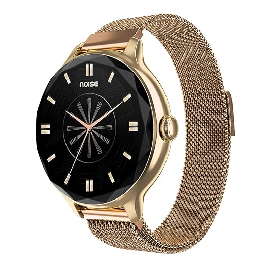 Noise Diva Smartwatch with Diamond Cut dial, Glossy Metallic Finish