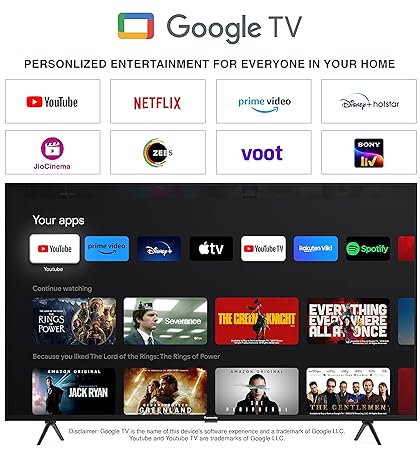 Panasonic 108 cm (43 inches) 4K Ultra HD Smart LED Google TV