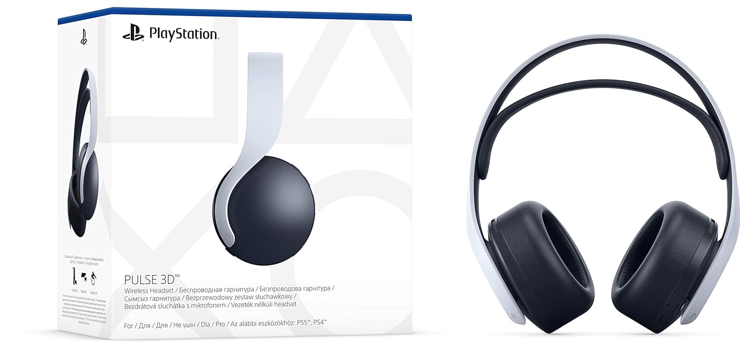 PlayStation Sony Ps5 Pulse 3D Gaming Wireless Over Ear Headset With Dual Noise-Cancellation Mic