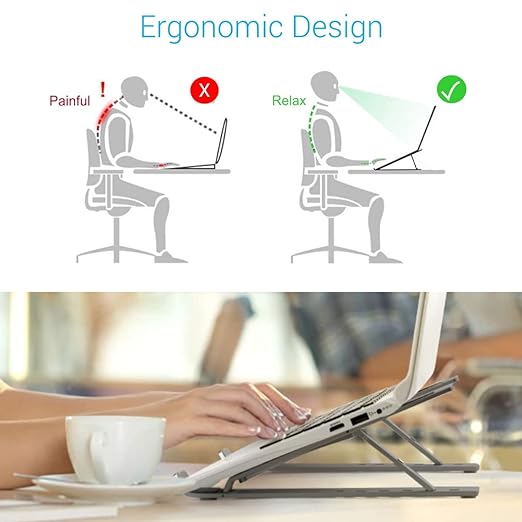 Portronics My Buddy K Portable Laptop Stand with Adjustable Height