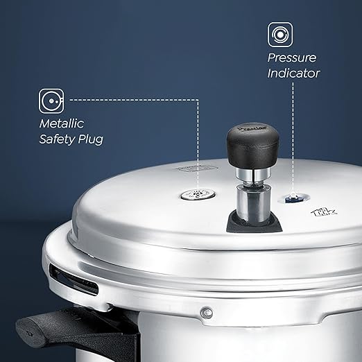 Prestige 2L+3L+5 Litres Popular Max Outer Lid Aluminium Combo Pressure Cooker