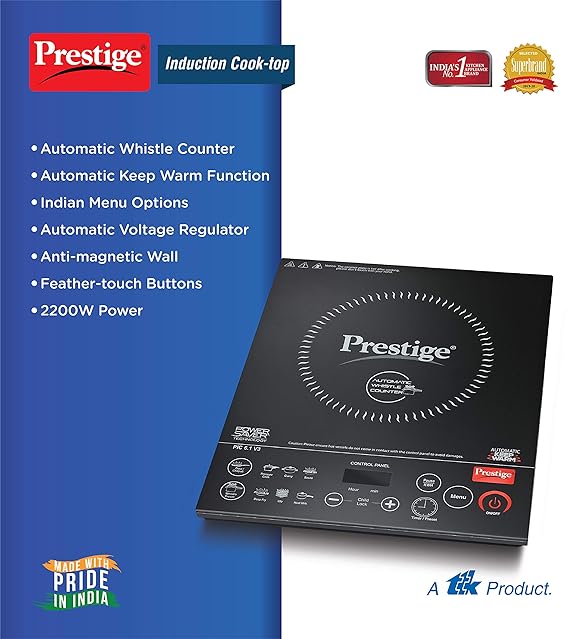 Prestige PIC 6.1 V3 PIC 2200 Watts Induction Cooktop