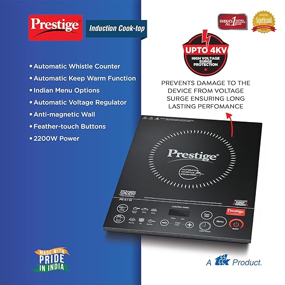 Prestige PIC 6.1 V3 PIC 2200 Watts Induction Cooktop