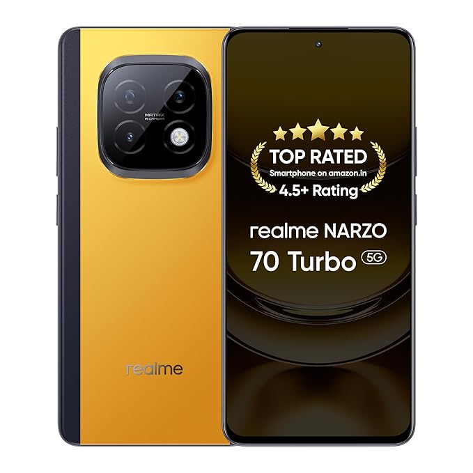 realme NARZO 70 Turbo 5G (Turbo Yellow,6GB RAM,128GB Storage)