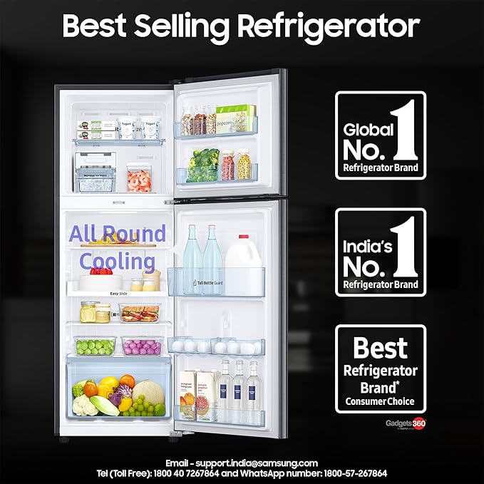 Samsung 236 L, 3 Star, Convertible, Digital Inverter Refrigerator