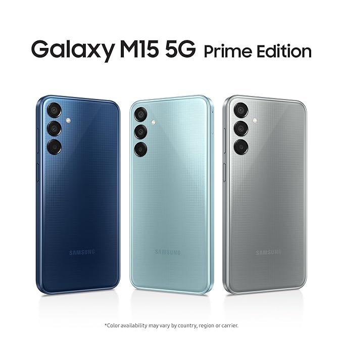 Samsung Galaxy M15 5G Prime Edition (Blue Topaz,4GB RAM,128GB Storage)