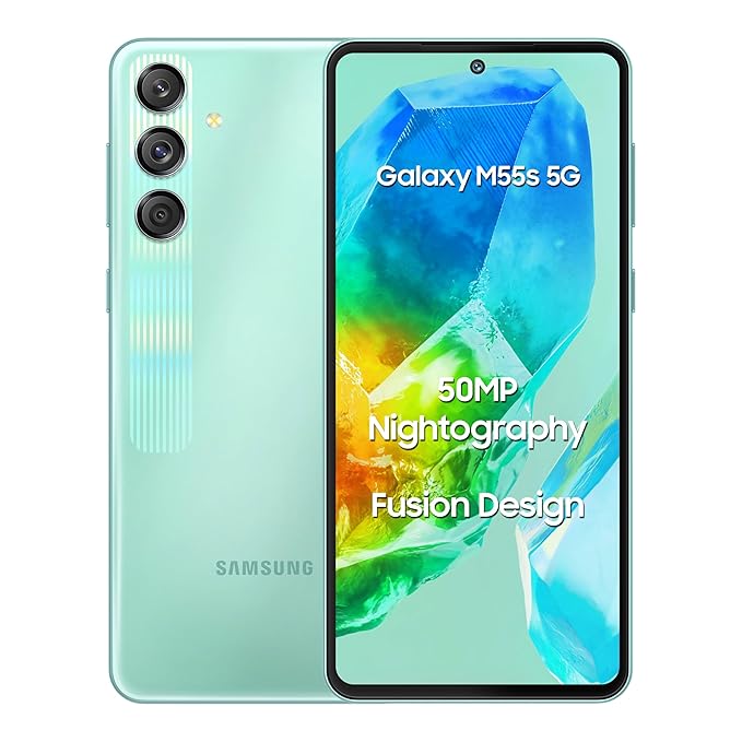 Samsung Galaxy M55s 5G (Coral Green,8GB RAM,128GB Storage)