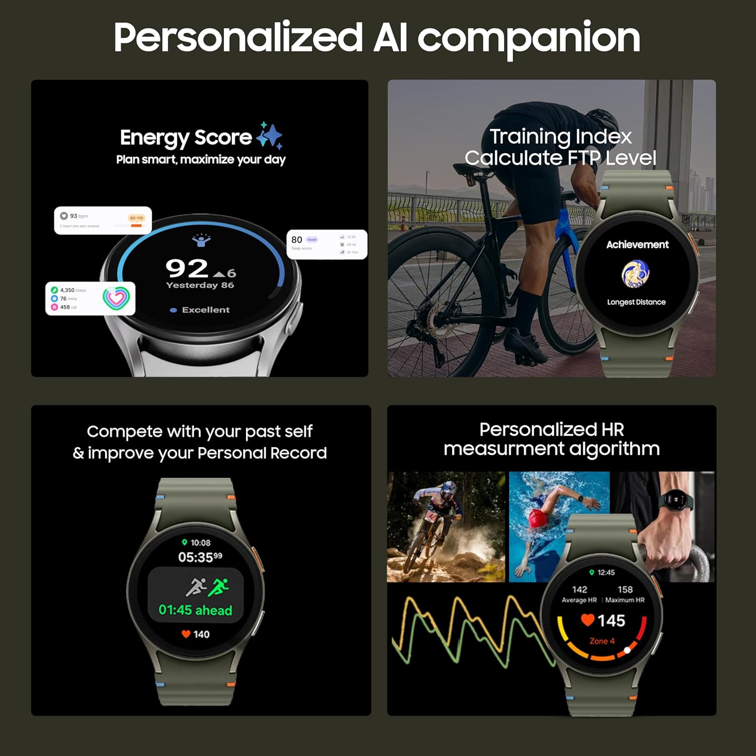 Samsung Galaxy Watch 7 (44mm, Green, BT) with 3nm Processor